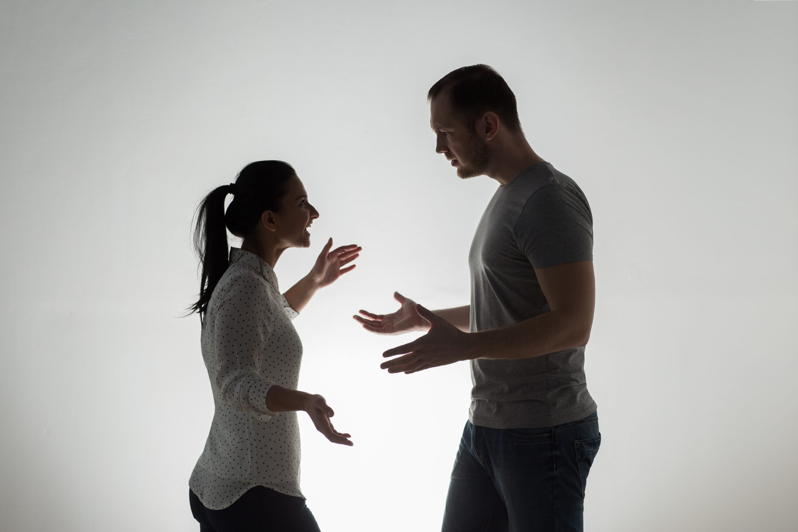 Couple fight